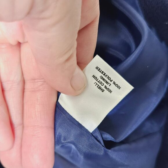 Halogen NWT Blazer Jacket Blue Button Up Closure Cotton Workwear Office size XL - Picture 5 of 12